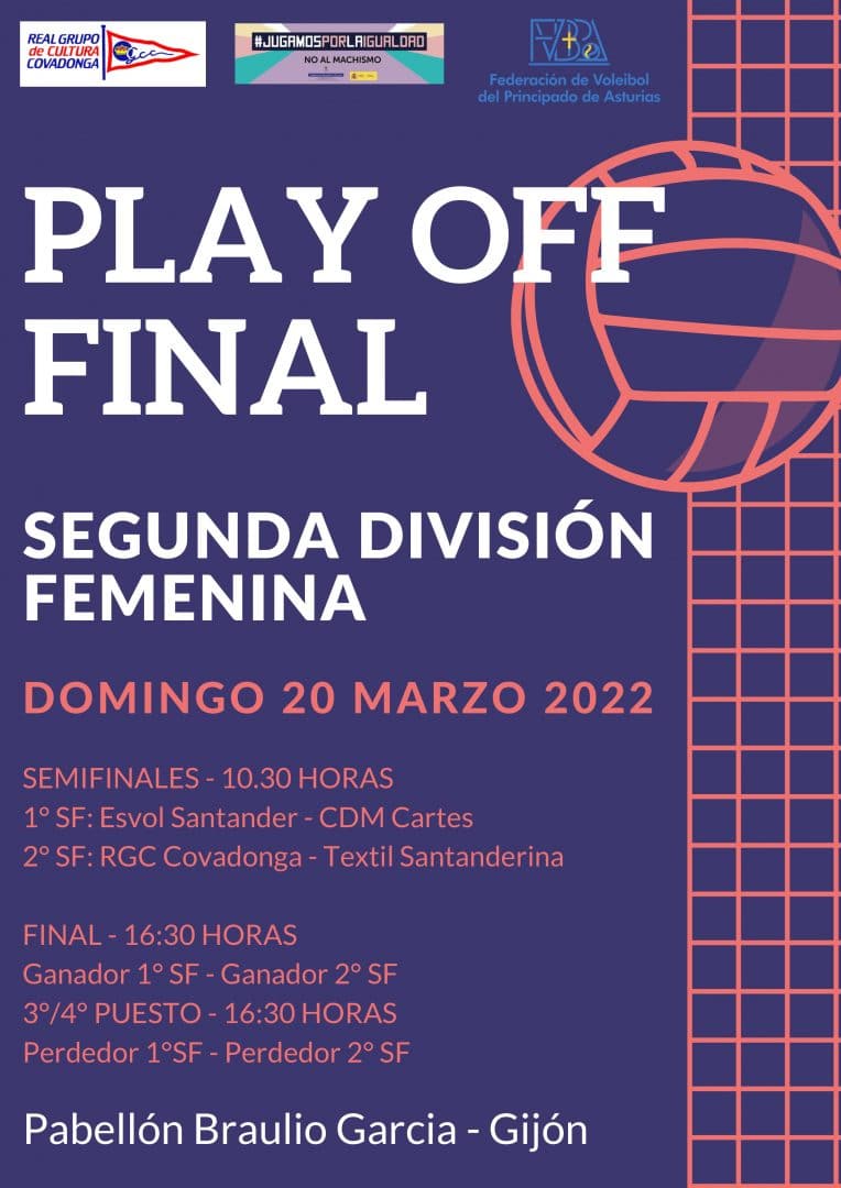 PLAY OFF FINAL SEGUNDA FEMENINA - Federación Asturiana Voleibol